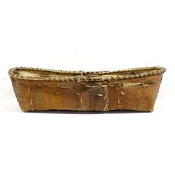 Large Antique Woodlands Birch Bark Basket