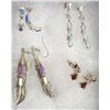 Image 1 : 4 Pairs Native American Navajo Sterling Earrings