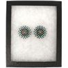 Image 3 : Navajo Silver Turquoise Clip On Earrings by Nez