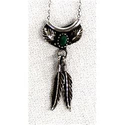 Native American Navajo Sterling Turquoise Necklace