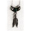 Image 1 : Native American Navajo Sterling Turquoise Necklace