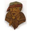 Image 1 : Intarsia Wood Picture: Native American Navajo Man