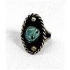 Image 1 : Native American Navajo Silver Turquoise Ring, 6.5