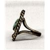 Image 2 : Native American Navajo Silver Turquoise Ring, 6.5