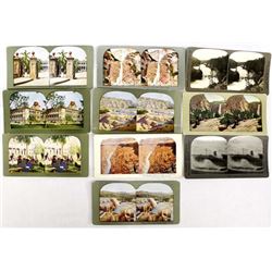 8 Antique Stereoscope Cards