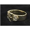 Image 2 : Diamonique 10KT and CZ Buckle Ring, Size 8.5