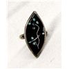 Image 1 : Native American Zuni Sterling Inlay Flower Ring