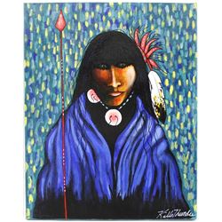 Original Acrylic Painting by Kathy Kills Thunder