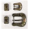 Image 1 : Sterling Silver and 18K Gold Ranger Buckles
