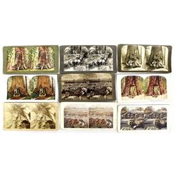 9 Antique Stereoscope Cards