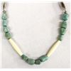 Image 1 : Navajo Sterling Turquoise Nugget Necklace
