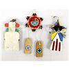 Image 2 : 2 Hopi Kachinas and 1 Hopi Wall Hanging