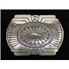 Image 1 : Navajo Sterling Silver Hand Stamped Buckle