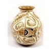 Image 1 : Mata Ortiz Marbleized Pottery Jar by Efrain Andrew