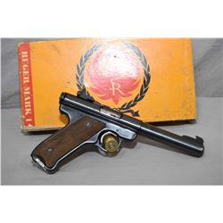 Ruger Model Mark I Target .22 LR Cal 9 Shot Semi Auto Pistol  w/ 140 mm bull bbl [ blued finish, wit