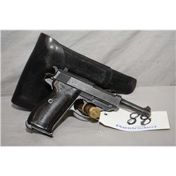 Walther ( cyq Spreewerk ) Model P38 .9 MM Cal 8 Shot Semi Auto Pistol w/ 125 mm bbl [ blued finish, 