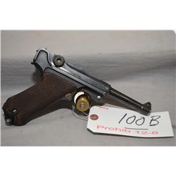 Luger  ( DWM) Model P08 .9 MM Luger Cal 8 Shot Semi Auto Pistol w/ 102 mm bbl [ blued finish with fe