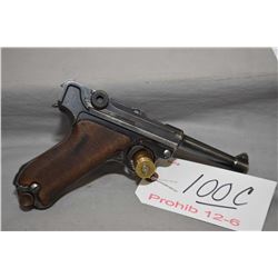 Luger ( DWM ) Model P08  .9 MM Luger Cal 8 Shot Semi Auto Pistol w/ 102 mm bbl [ blued finish, start