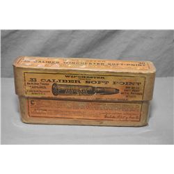 Rare Collector Two Piece Box ( 20 rnds per ) Winchester .33 Cal Soft Point Ammo for Model 1886 Winch