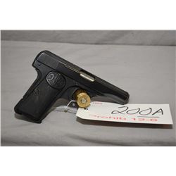 Prohib  12 - 6  F.N. Browning Model 1910 .9 MM Browning Short Cal 6 Shot Semi Auto Pistol w/ 89 mm b