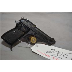 Prohib 12 - 6   Beretta Model 70  7.65 MM Cal 8 Shot Semi Auto Pistol w/ 89 mm bbl [ fading patchy b