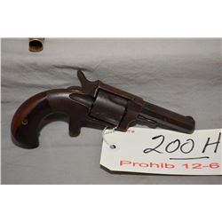 Prohib 12 - 6  Hopkins & Allen Model XL No.4 .38 Rimfire Cal 5 Shot Revolver w/ 76 mm bbl [ Note : I