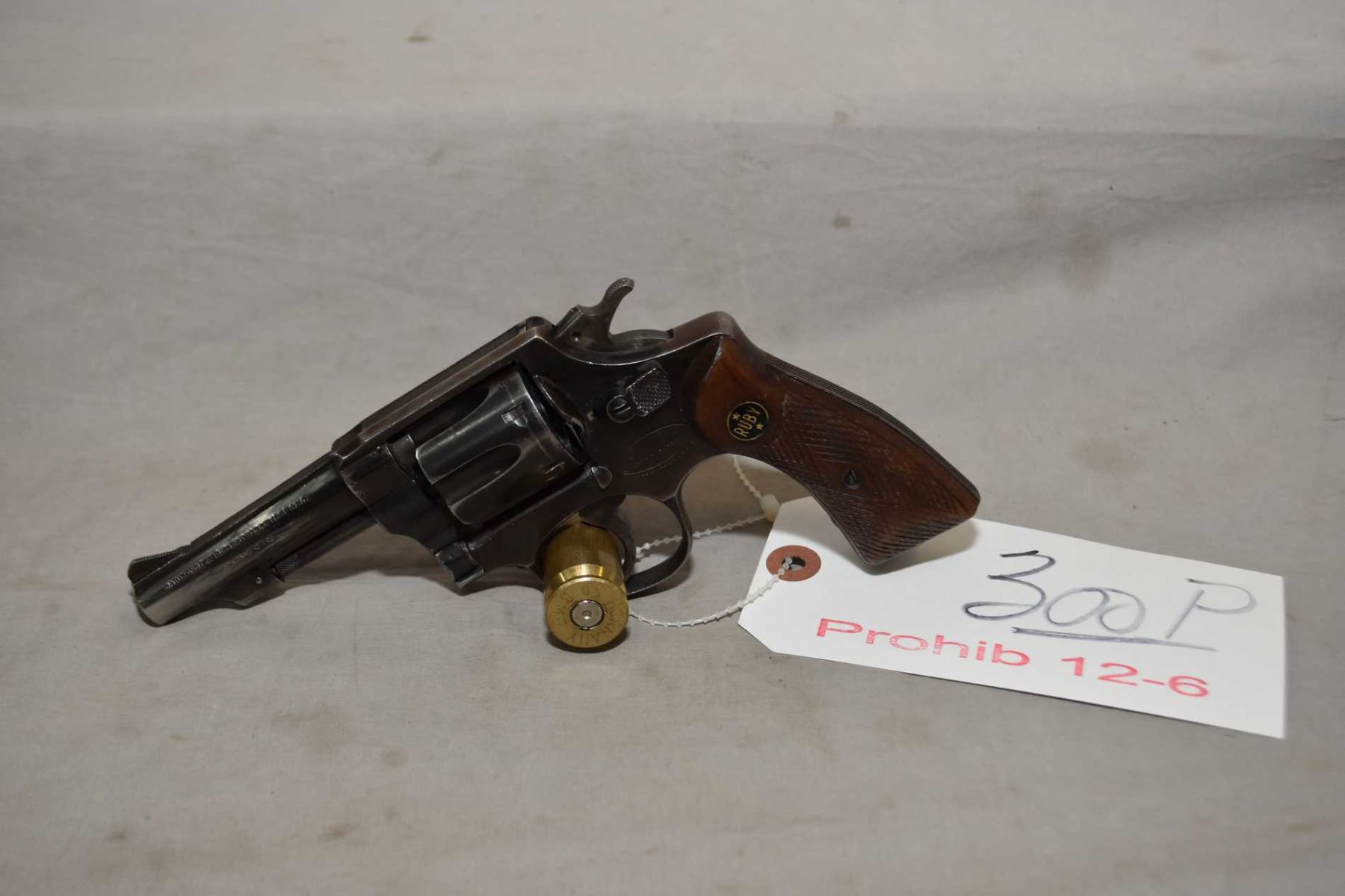 Prohib 12 - 6 Ruby Extra Model XIII .32 S & W Long Cal 6 Shot Revolver ...