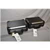 Image 1 : Lot of Two Items : Two As New Safari Foam Lined Black & Silver Pistol Cases w/ combination locks [ o