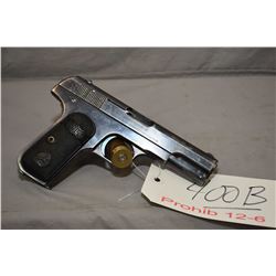 Prohib 12 - 6  Colt Model 1903 Pocket Hammerless Type 1  .32 Auto Cal 8 Shot Semi Auto Pistol w/ 102