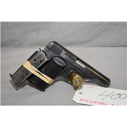 Prohib 12 - 6  F.N. Browning Model 1910 7.65 MM Cal 7 Shot Semi Auto Pistol w/ 89 mm bbl [ blued fin