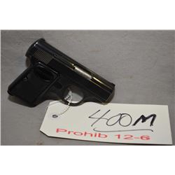 Prohib 12 - 6  F.N. Browning Model Baby 6.35 mm Cal 6 Shot Semi Auto Pistol w/ 51 mm bbl [ appears e