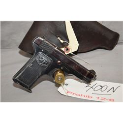 Prohib 12 - 6  Beretta Model 1915 / 1919  7.65 MM 8 Shot Semi Auto Pistol w/ 85 mm bbl [ fading blue