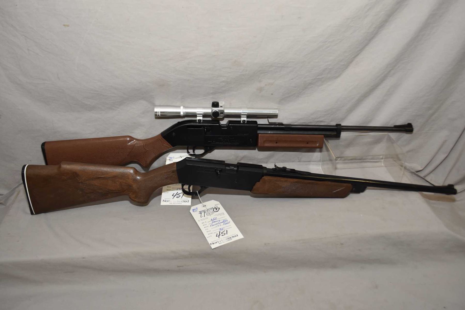 Lot Of Two Pellet Rifles Daisy Powerline 856 177 Pellet Bb Pump