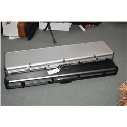 Lot of Two Hard Luggage Style Combination Locking Gun Cases [ one code 000, the other 001 ]