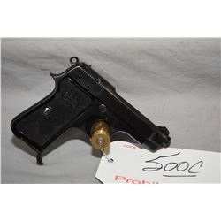 Prohib 12 -6  Beretta Model 1935 7.65 MM Cal 8 Shot Semi Auto Pistol w/ 85 mm bbl [ blued finish sta