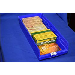 Blue Plastic Tray : Ten Boxes ( 20 rnds per ) Barnes, Remington, Fusion .7 MM - 08 Rem Cal 120 & 140