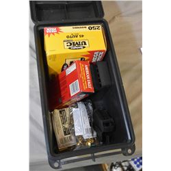 Plastic Ammo Box : 250 Rnds UMC .45 Auto Cal 230 Grain Ammo - One Box American Eagle .45 Auto Cal Am