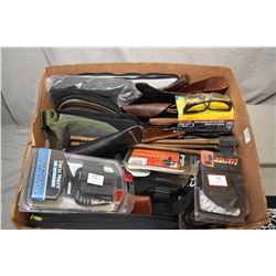 Large Box Lot : Various Holsters - Padded Pistol Cases - Wooden Cleaning Rods - Safety Glasses - etc