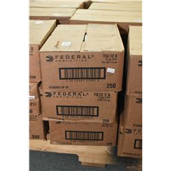 Three case lots Fed .12 Ga Shotshells Three case Lots ; 10 Boxes ( 25 rnds per ) Federal .12 Ga 2 3/