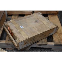 Wood Crate .45 ACP Ammo Wooden Crate : 1000 Rnds .45 ACP Cal Ammo