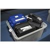 Image 1 : Pl. Tub : 7 Empty Pistol Cases Plastic Tub: Seven Empty Pistol Cases [ 2 Smith & Wesson - Sig Sauer 