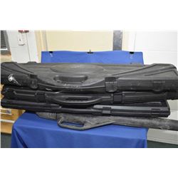 Lot of  Four Items - Blk Rifle Cases etc. Lot of Four Items : Three Black Plastic Rifle Cases - One 