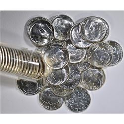 GEM BU ROLL OF 1964-D ROOSEVELT DIMES