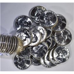 1964 BU WASHINGTON QTR ROLL