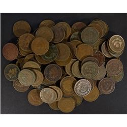 100-MIXED DATE CIRC INDIAN CENTS