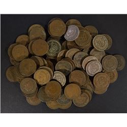 100-MIXED DATE CIRC INDIAN CENTS ALL IN THE 1900’S