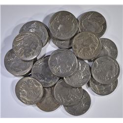 11-XF & 9-AU BUFFALO NICKELS