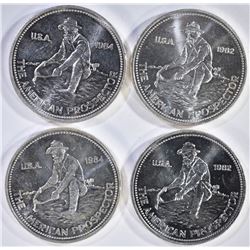 2-1982 & 2-84 ENGELHARD PROSPECTOR SILVER ROUNDS