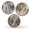 Image 1 : 2-1943-S & 1-1943  CH BU WALKING LIBERTY HALVES