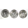 Image 2 : 1943, 44 & 45 WALKING LIBERTY HALF DOLLARS CH BU